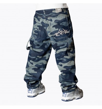 BLUESKIN ricamo bianco laser camo