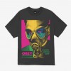 OBEY gas mask vintage black tee