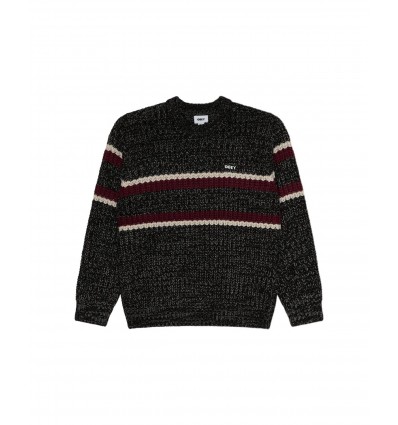 OBEY ALDEN SWEATER GREY MULTI