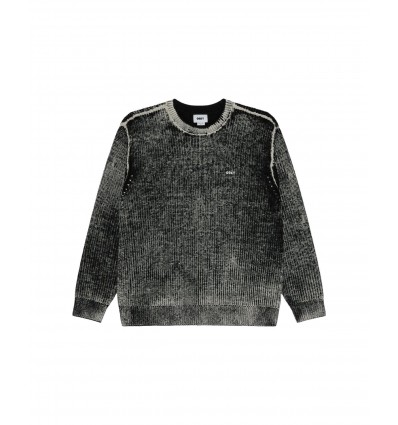 OBEY SPRAY EFFECT SWEATER dark black multi