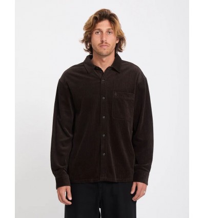 VOLCOM FOSTERED II CORDUROY SHIRT - CACAO