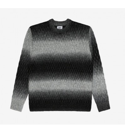 OBEY HAZE GRADIENT SWEATER BLACK MULTI