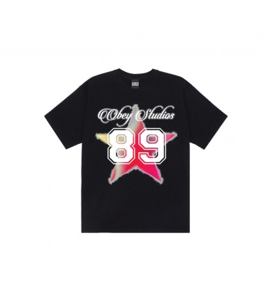 OBEY varsity star black
